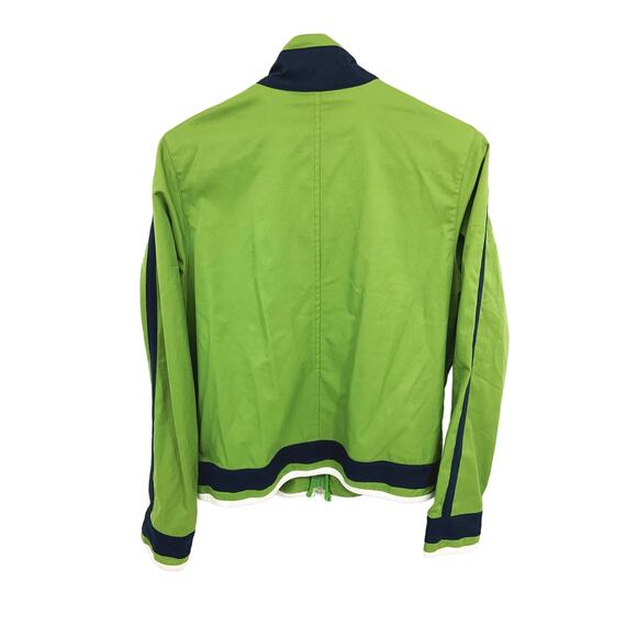 Vintage Nike Green Blue Windbreaker Jacket Full Zip with Kangaroo Pockets Size M - Picture 4 of 6